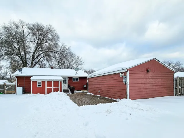 front view of a house with a garage