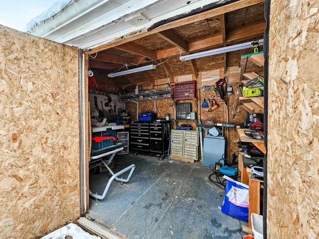 a view of storage and utility room