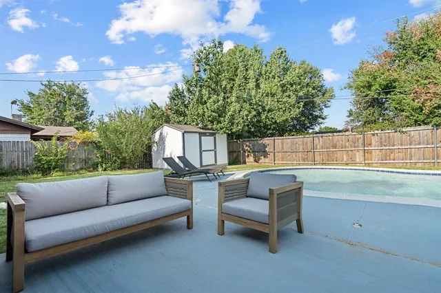 a view of a couches in a patio
