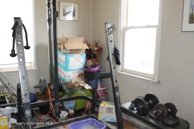 a room with storage and utility