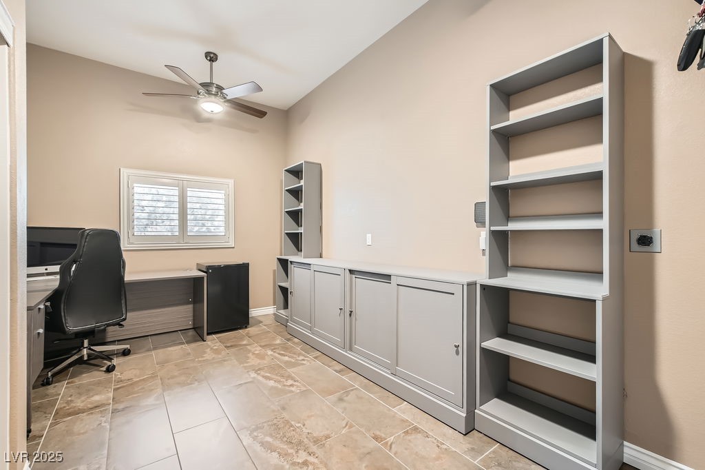 647 Foxhall Road Henderson, NV 89002 - Photo 20 of 82 Office with baseboards and ceiling fan