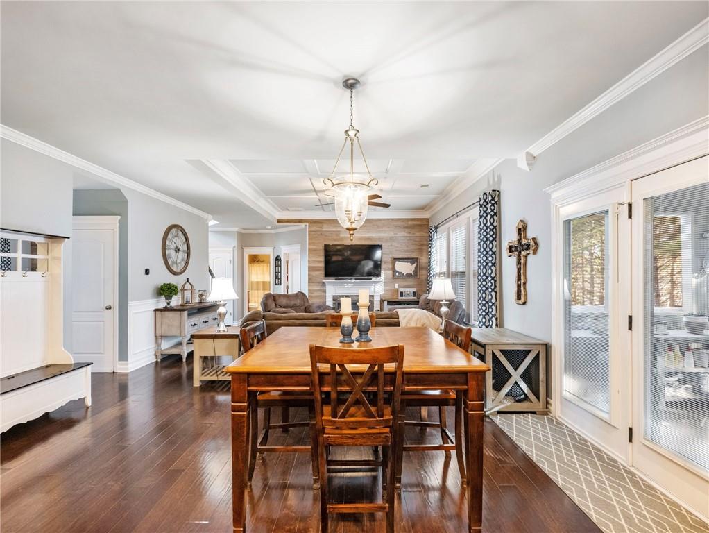 2939 Estate View Court Dacula, GA 30019 - Photo 16 of 73 a view of a dining room with furniture window and wooden floor