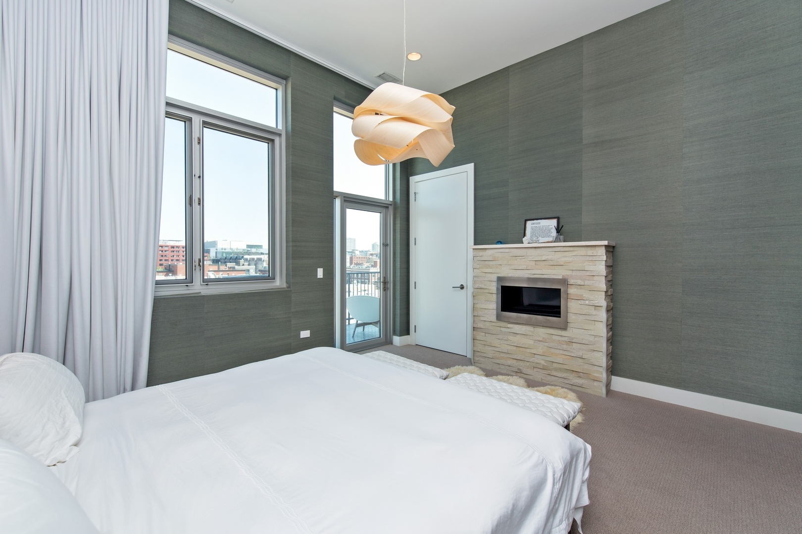 1124 West Adams Street, Unit PHW Chicago, IL 60607 - Photo 12 of 55 a bedroom with a bed and a window