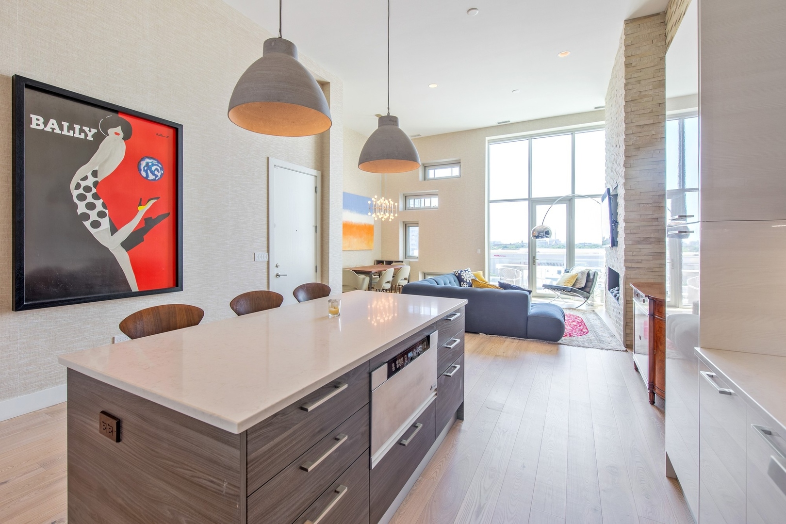 1124 West Adams Street, Unit PHW Chicago, IL 60607 - Photo 25 of 55 a very nice looking room with a large window