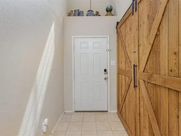 a view of front door