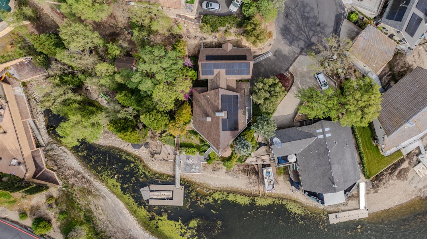450 Lakeview Road Copperopolis, CA 95228 - Photo 90 of 93 an aerial view of residential houses with outdoor space