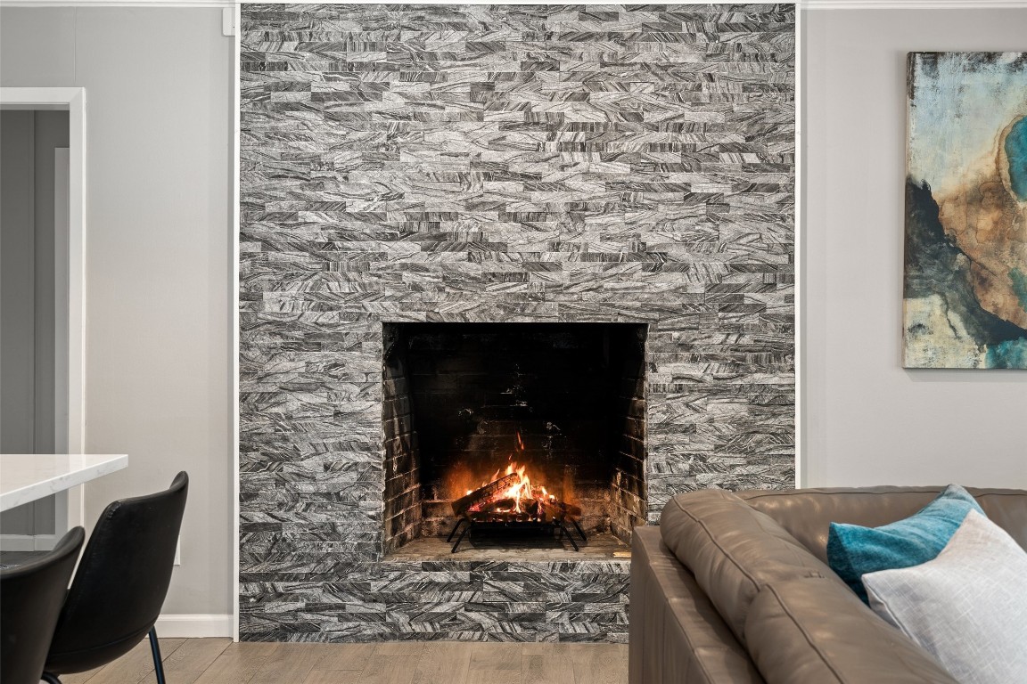 35 Presidio Road Wimberley, TX 78676 - Photo 15 of 39 a living room with a fireplace