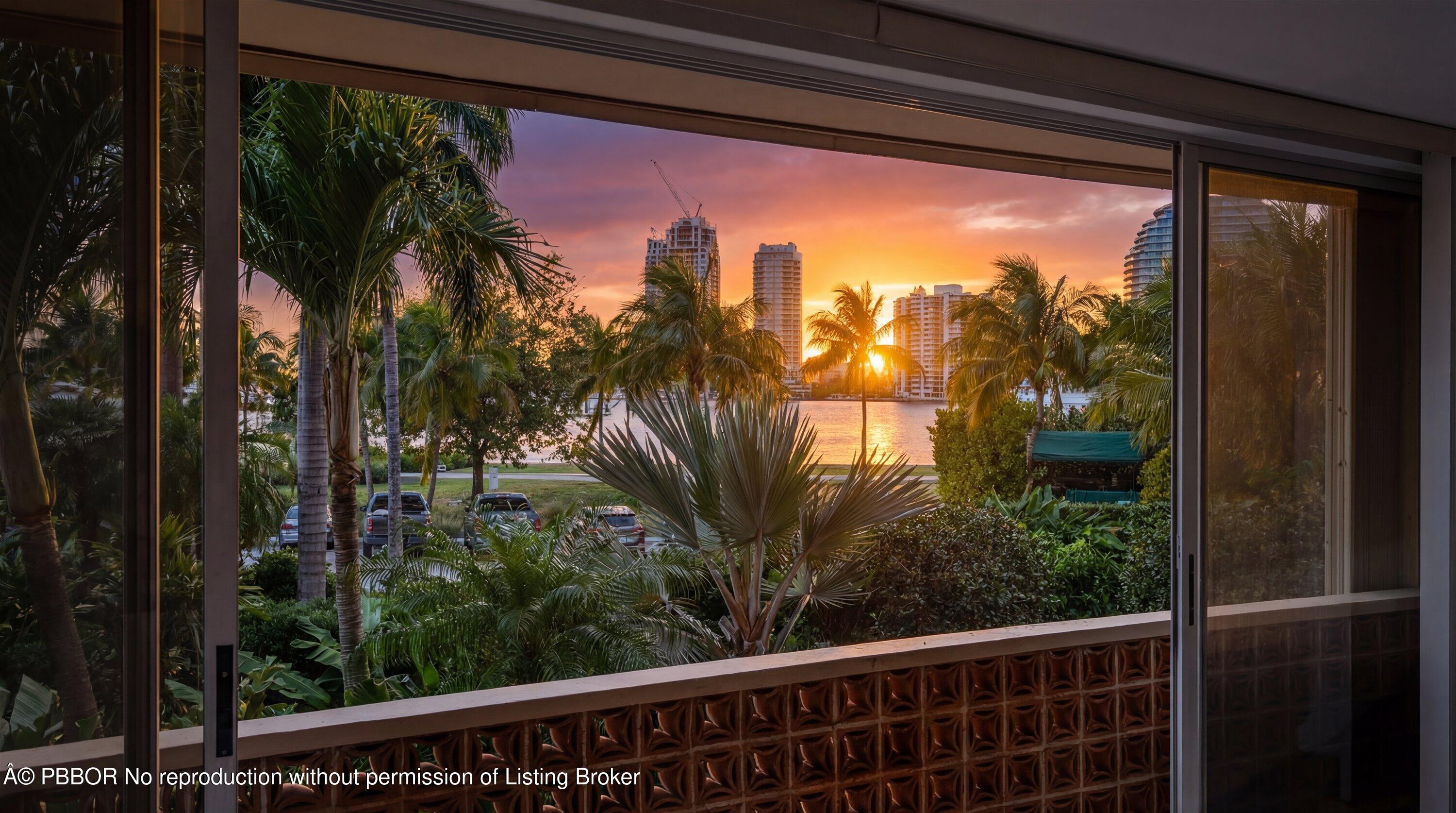 369 South Lake Drive, Unit 2E Palm Beach, FL 33480 - Photo 19 of 25 sunset View