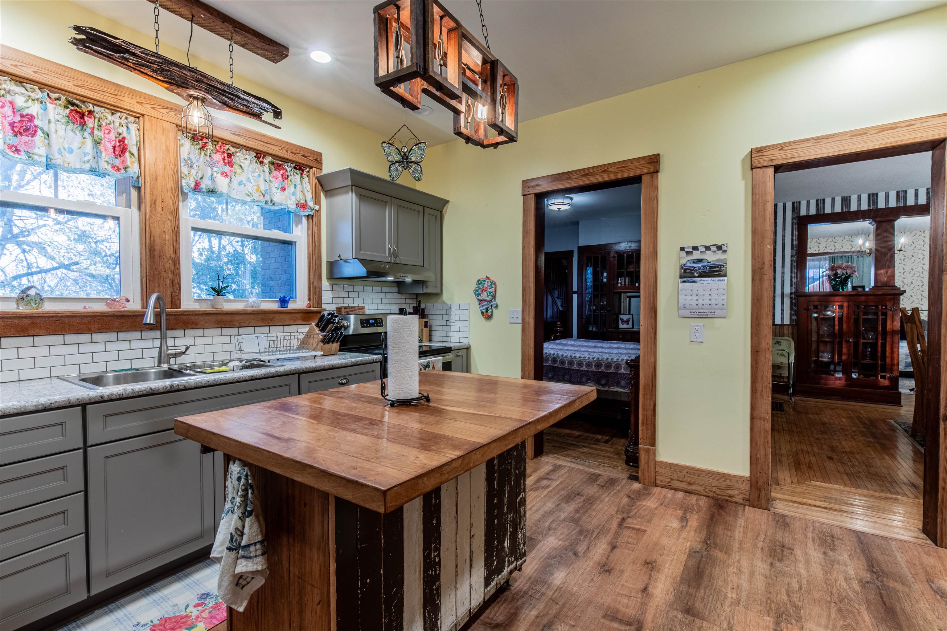 72 North Main Street La Moille, IL 61330 - Photo 15 of 31 a kitchen with a sink a counter top space and stainless steel appliances