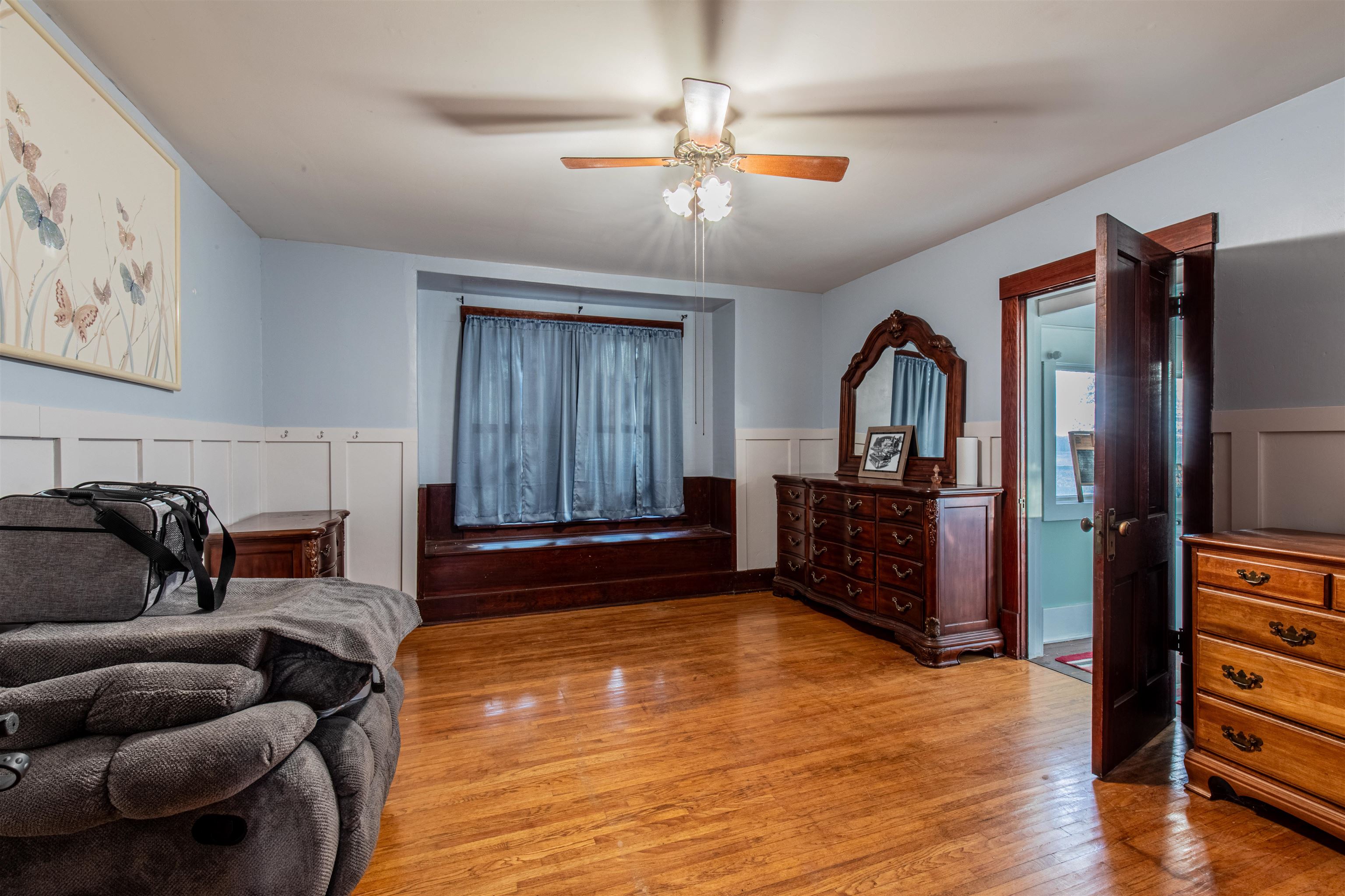 72 North Main Street La Moille, IL 61330 - Photo 20 of 31 a living room with furniture and a flat screen tv