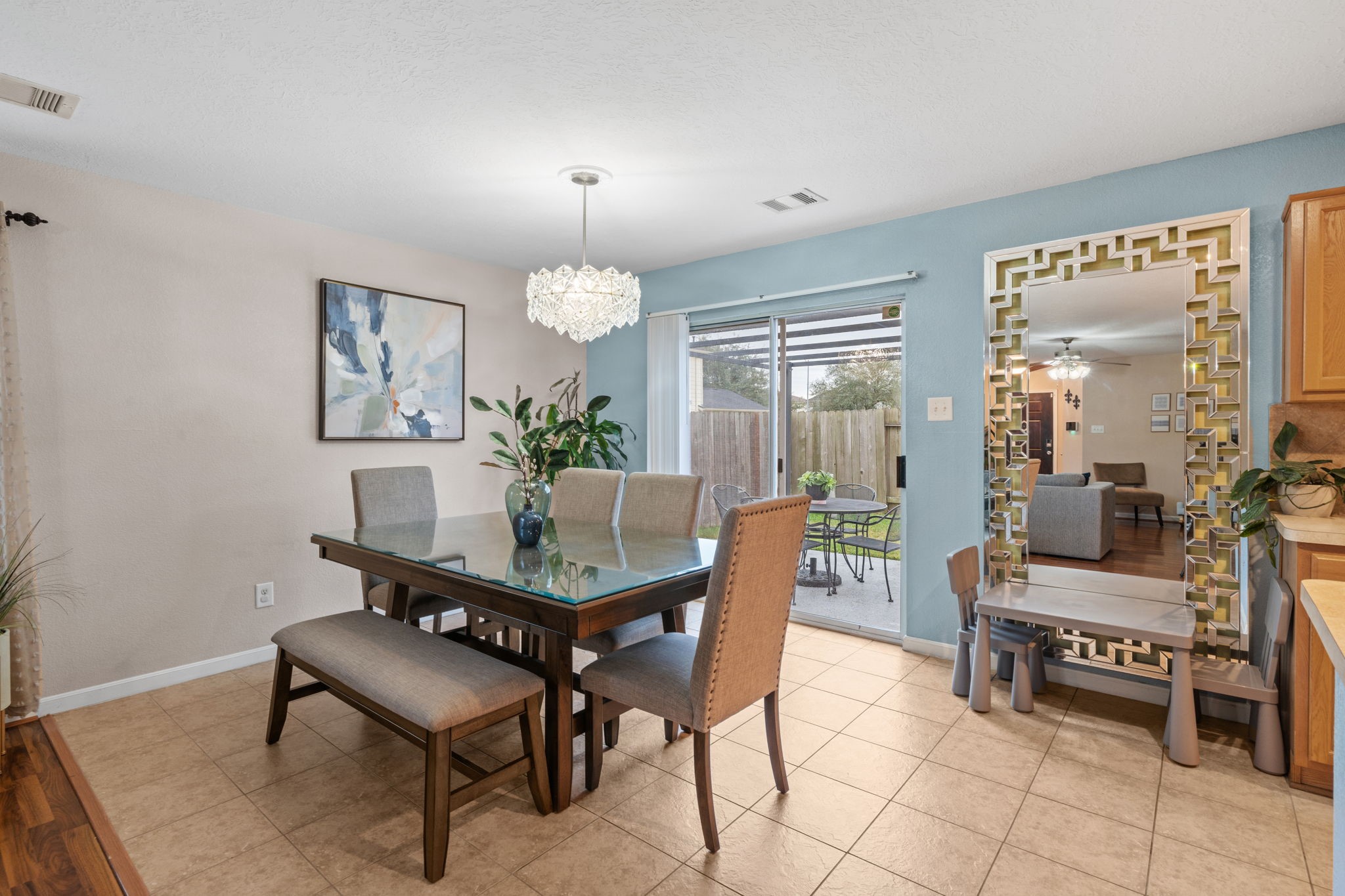 2903 Valiant Scene Court Houston, TX 77038 - Photo 3 of 19 a dining room with furniture and wooden floor
