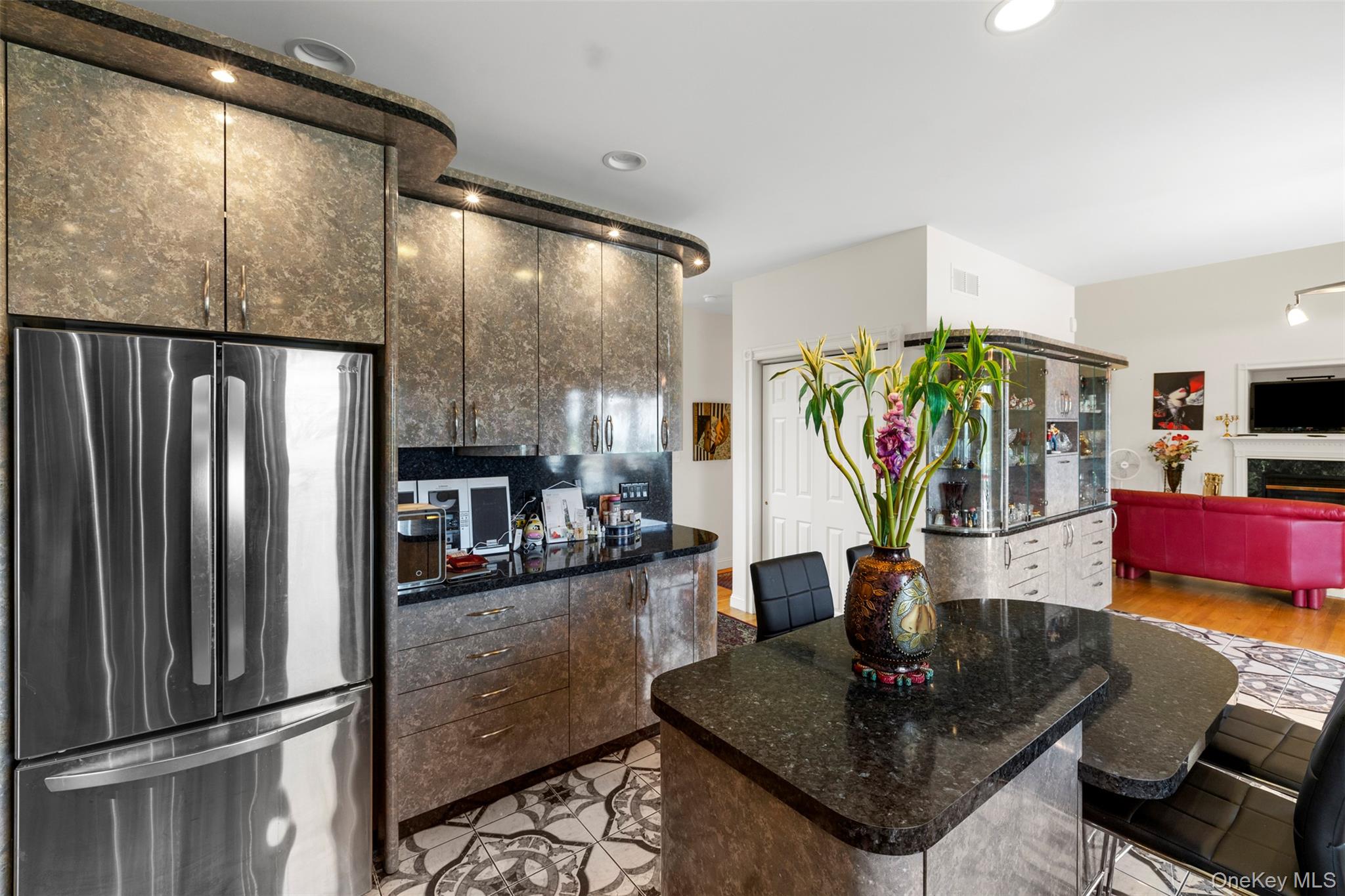 14 Burma Road Marlboro, NY 12542 - Photo 12 of 30 a living room with kitchen view and a wooden floor