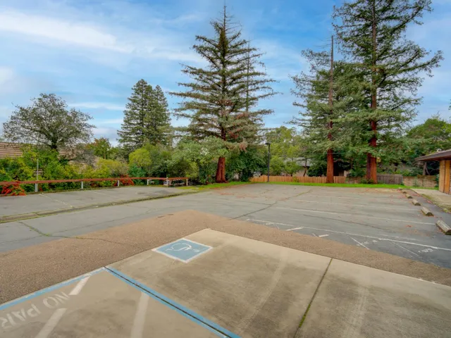 a view of street with houses