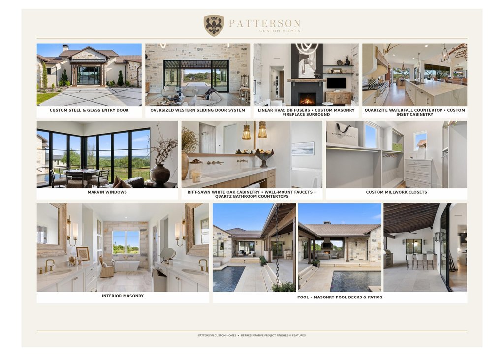 909 Brooks Hollow Road Lakeway, TX 78734 - Photo 2 of 40 Patterson Custom Homes Build/ Finishes