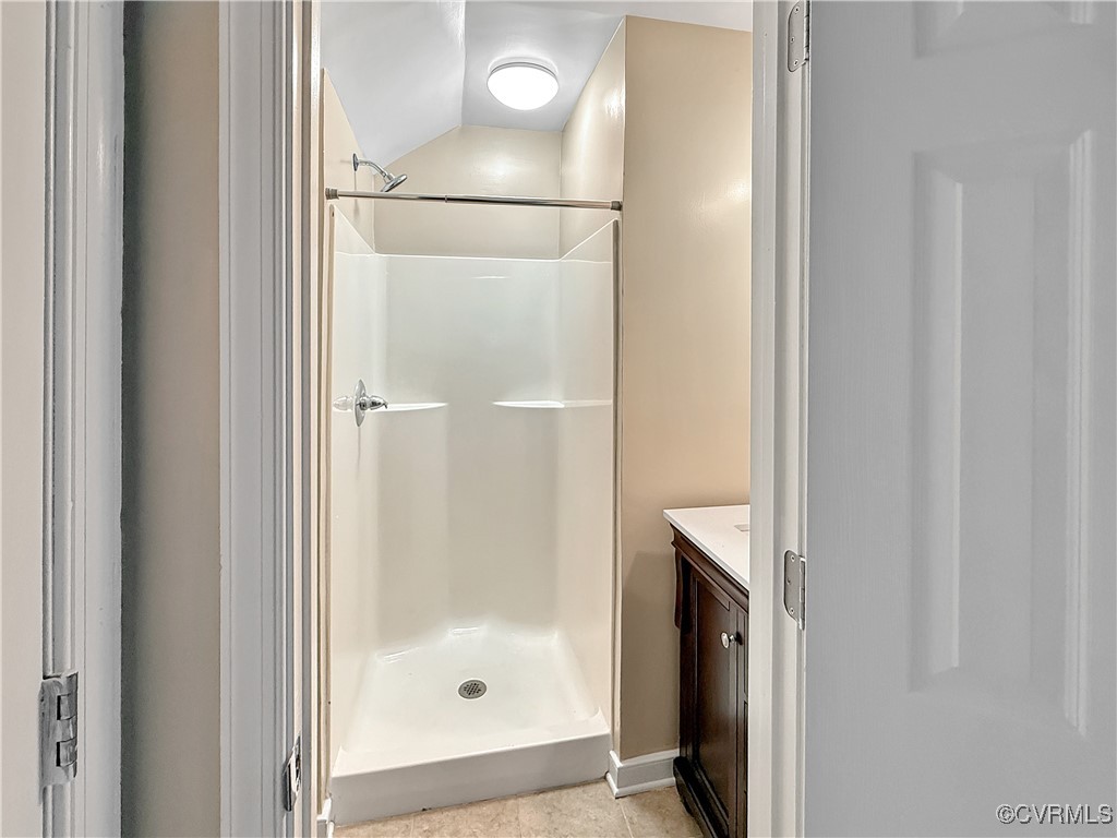 2324 Millcrest Terrace Midlothian, VA 23112 - Photo 20 of 25 a bathroom with a glass shower door