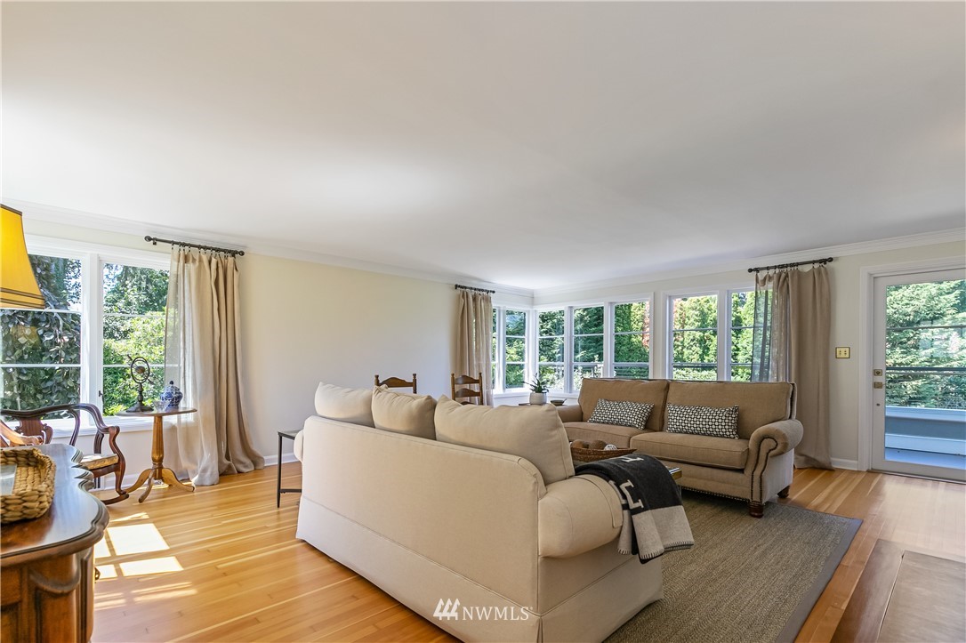 245 Middlefield Road Bellingham, WA 98225 - Photo 8 of 40 a living room with furniture and a large window