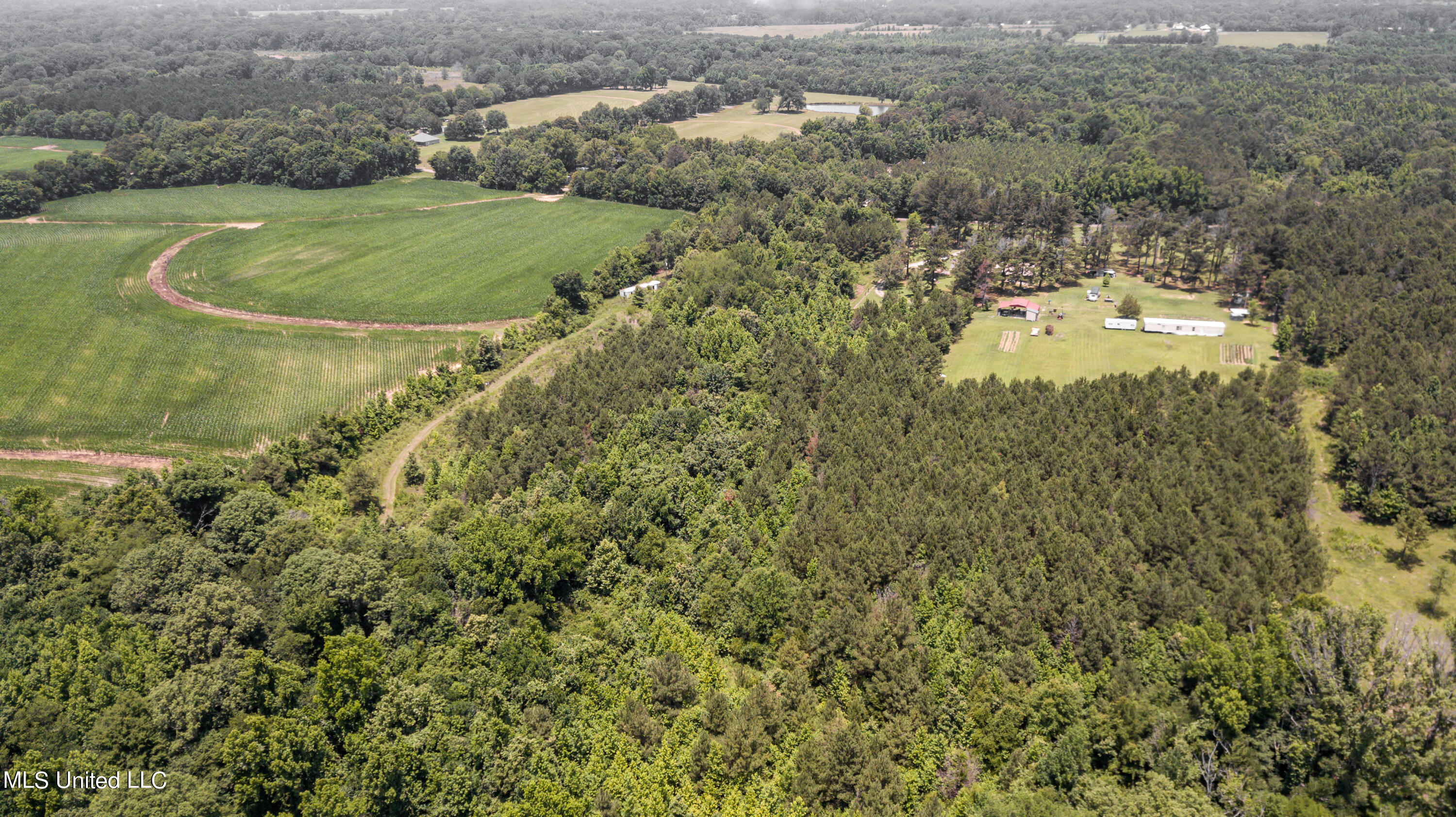 439 Dampeer Road Canton, MS 39046 - Photo 3 of 30 Dampeer Road Land Drone-0512