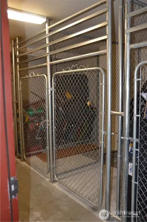 a view of a door and a window