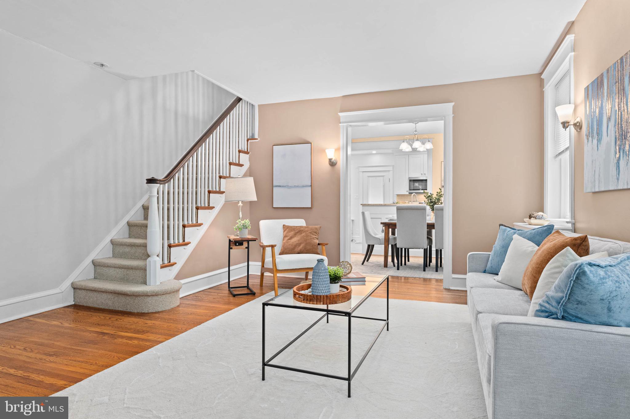 32 Chatham Road Ardmore, PA 19003 - Photo 7 of 29 a living room with furniture and wooden floor