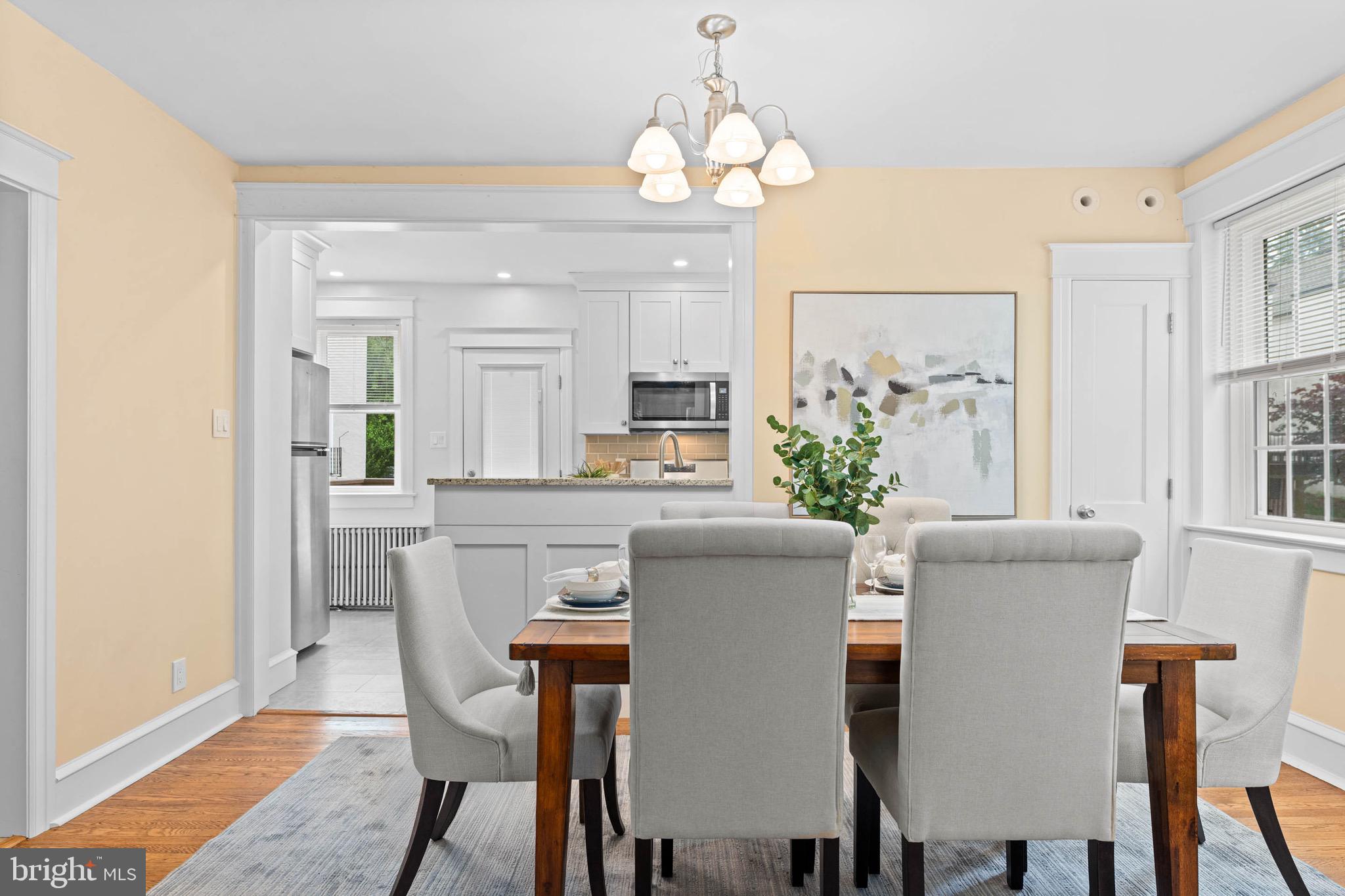 32 Chatham Road Ardmore, PA 19003 - Photo 9 of 29 a view of a dining room with furniture and wooden floor
