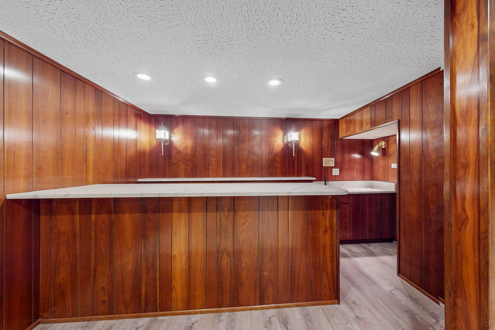 2100 Burr Oak Drive Glenview, IL 60025 - Photo 32 of 38 a view of an empty room with wooden walls