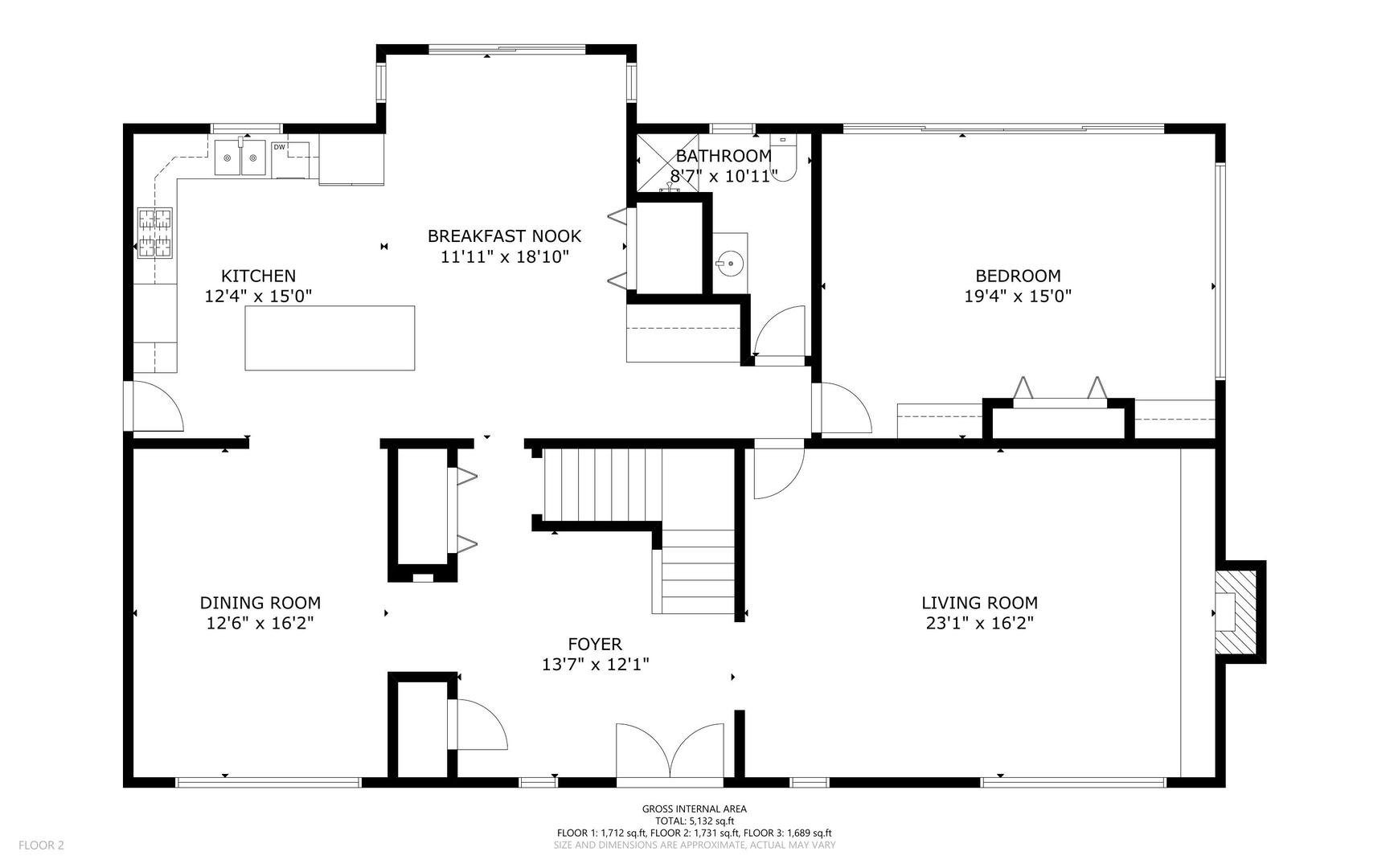 2100 Burr Oak Drive Glenview, IL 60025 - Photo 38 of 38 a picture of a floor plan