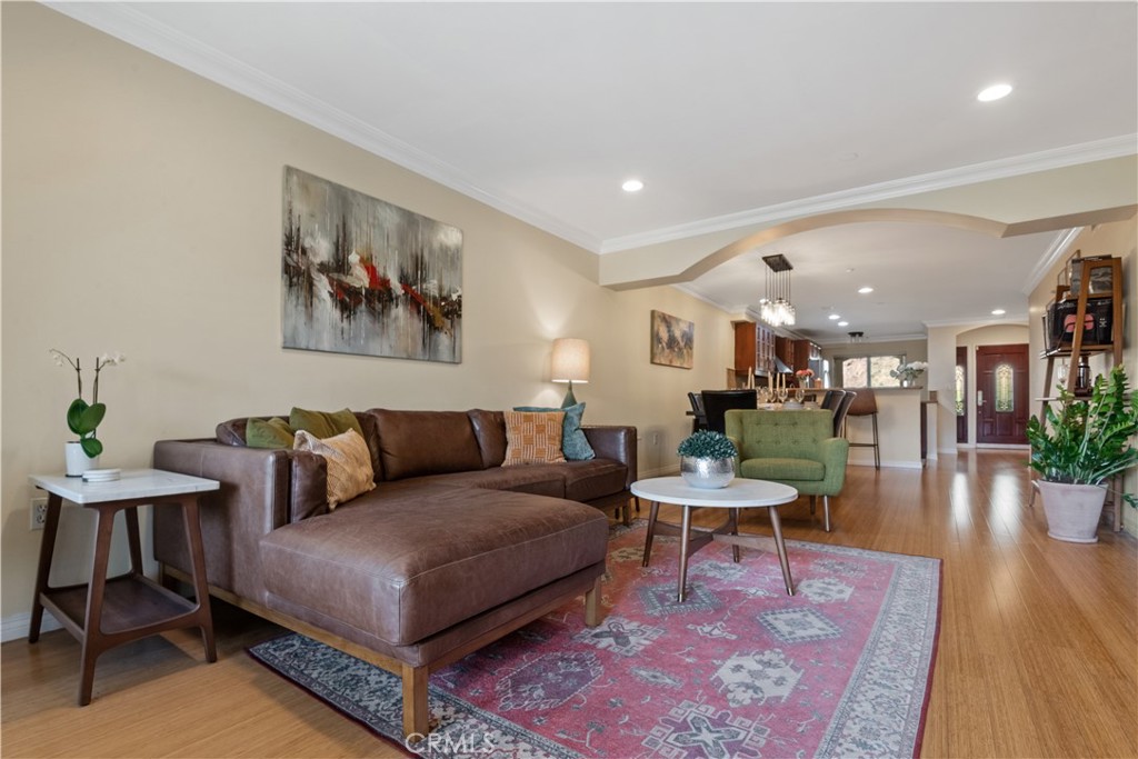 6221 Monterey Road, Unit 304 Highland Park, CA 90042 - Photo 10 of 27 a living room with furniture and wooden floor