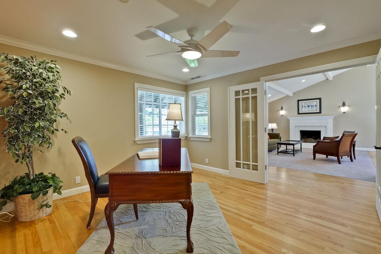 1229 Rousseau Drive Sunnyvale, CA 94087 - Photo 20 of 37 a view of a livingroom with furniture and a potted plant