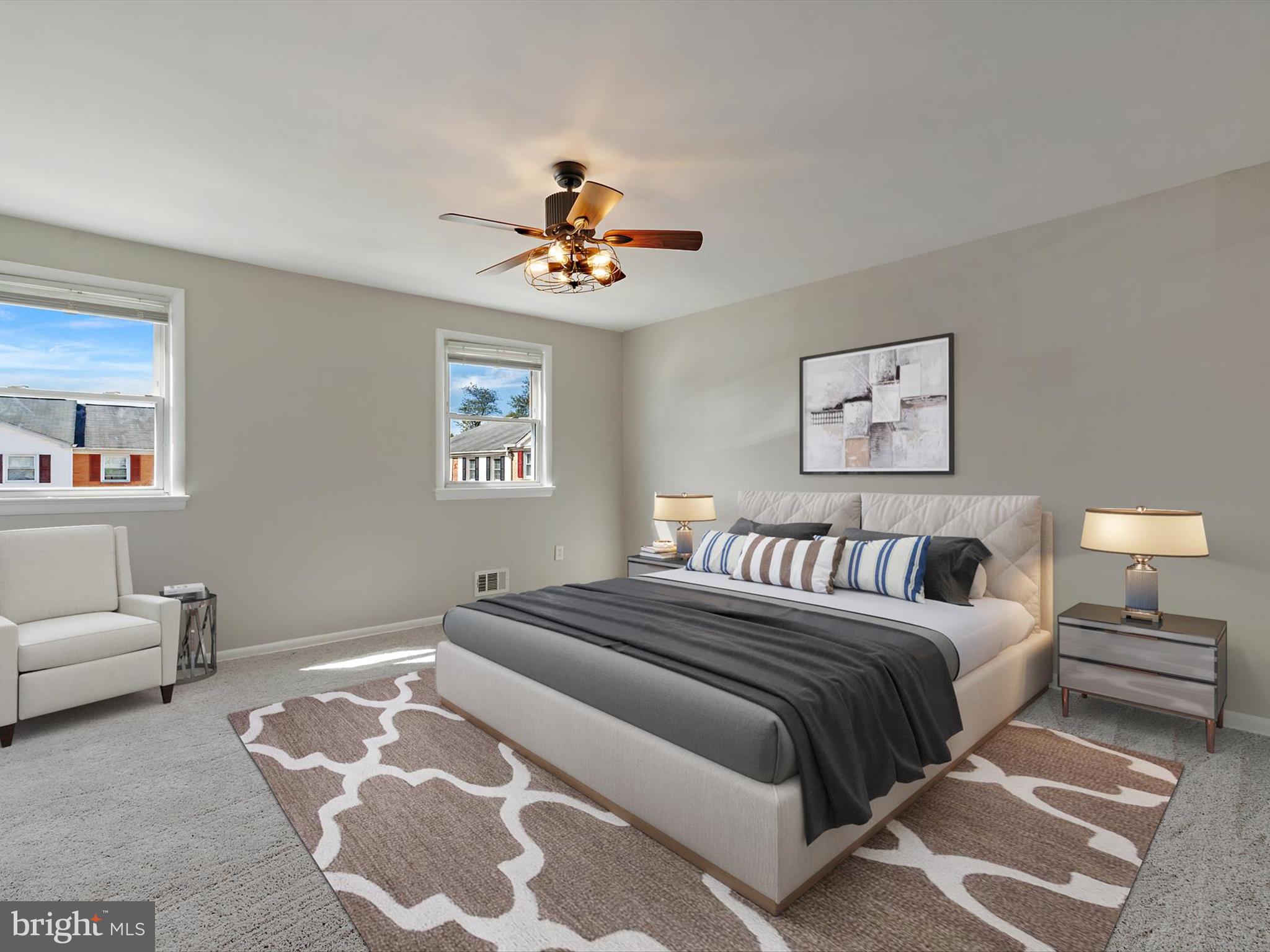 5109 Clacton Avenue, Unit 78 Suitland, MD 20746 - Photo 14 of 33 a bedroom with a large bed and a couch