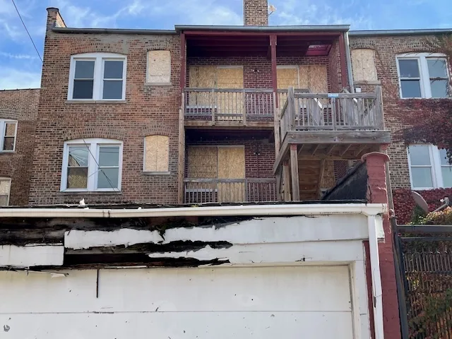 a view of front door of house