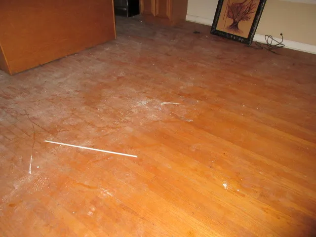 a view of a room with projector and a window