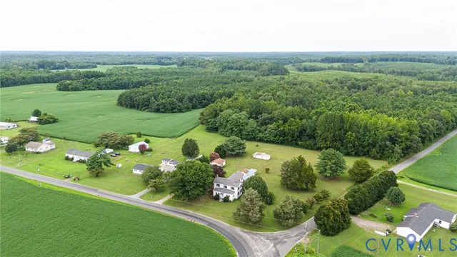 a view of a garden with a lake
