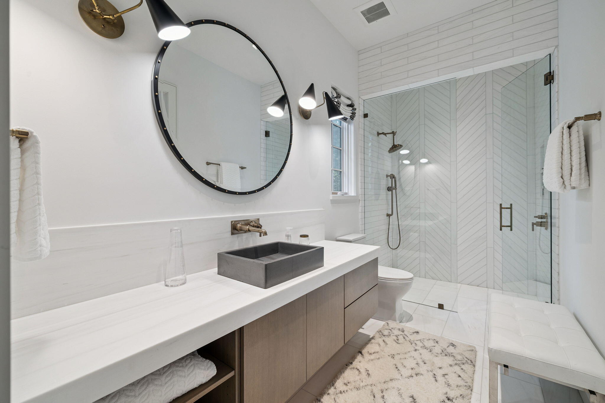 147 Ansley Forest Drive Santa Rosa Beach, FL 32459 - Photo 42 of 48 a bathroom with a sink a toilet and shower