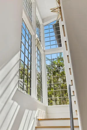 a view of a balcony