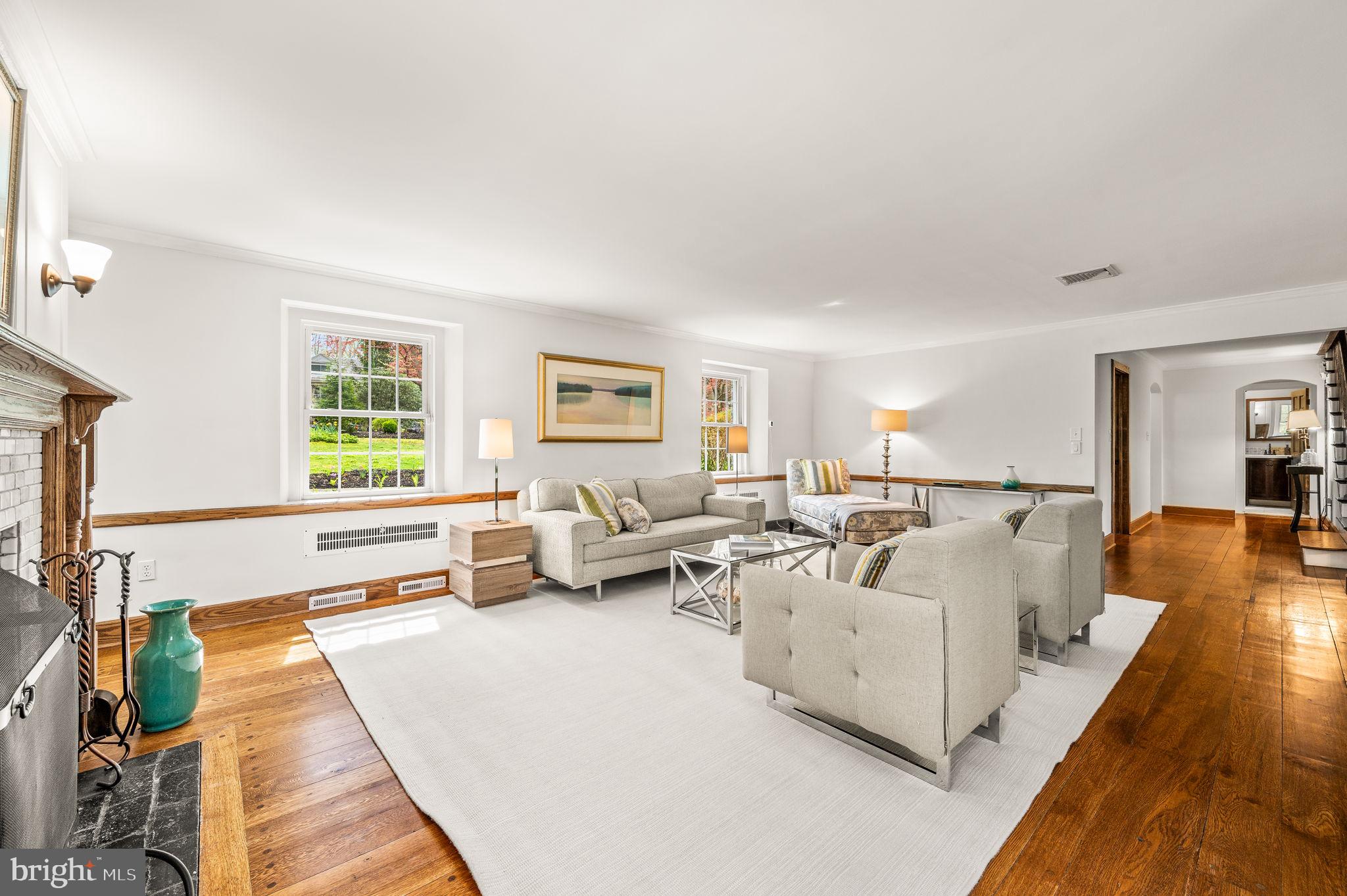 304 Keithwood Road Wynnewood, PA 19096 - Photo 14 of 78 LR with original hardwood floors