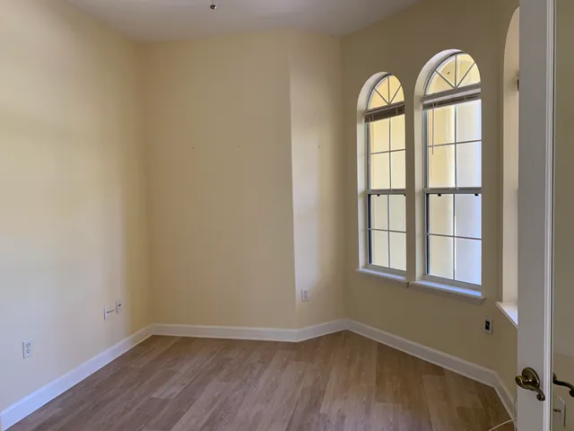 an empty room with window