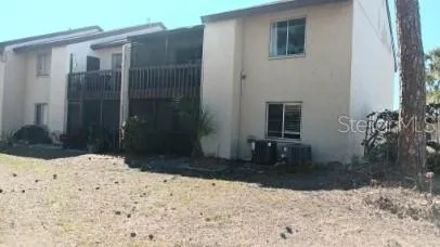 a backyard of a house