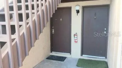 a view of an entryway door