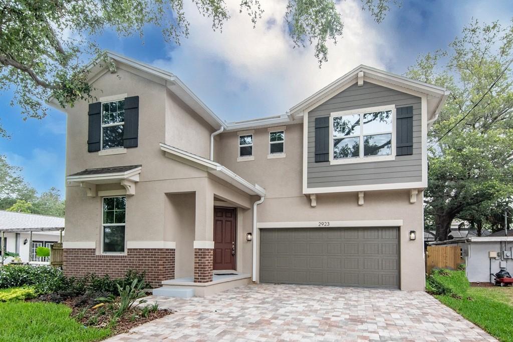 2923 West Arch Street Tampa, FL 33607 - Photo 1 of 1 Front - Seller Upgraded driveway during construction to have pavers.