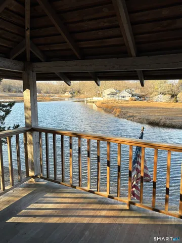 a view of ocean from a balcony