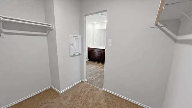 a view of an empty room