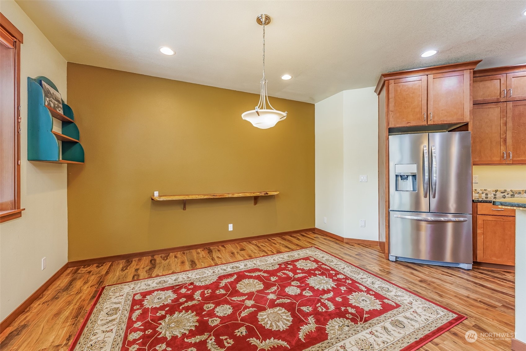 119 Marmot Loop Packwood, WA 98361 - Photo 20 of 40 a view of a kitchen with a refrigerator