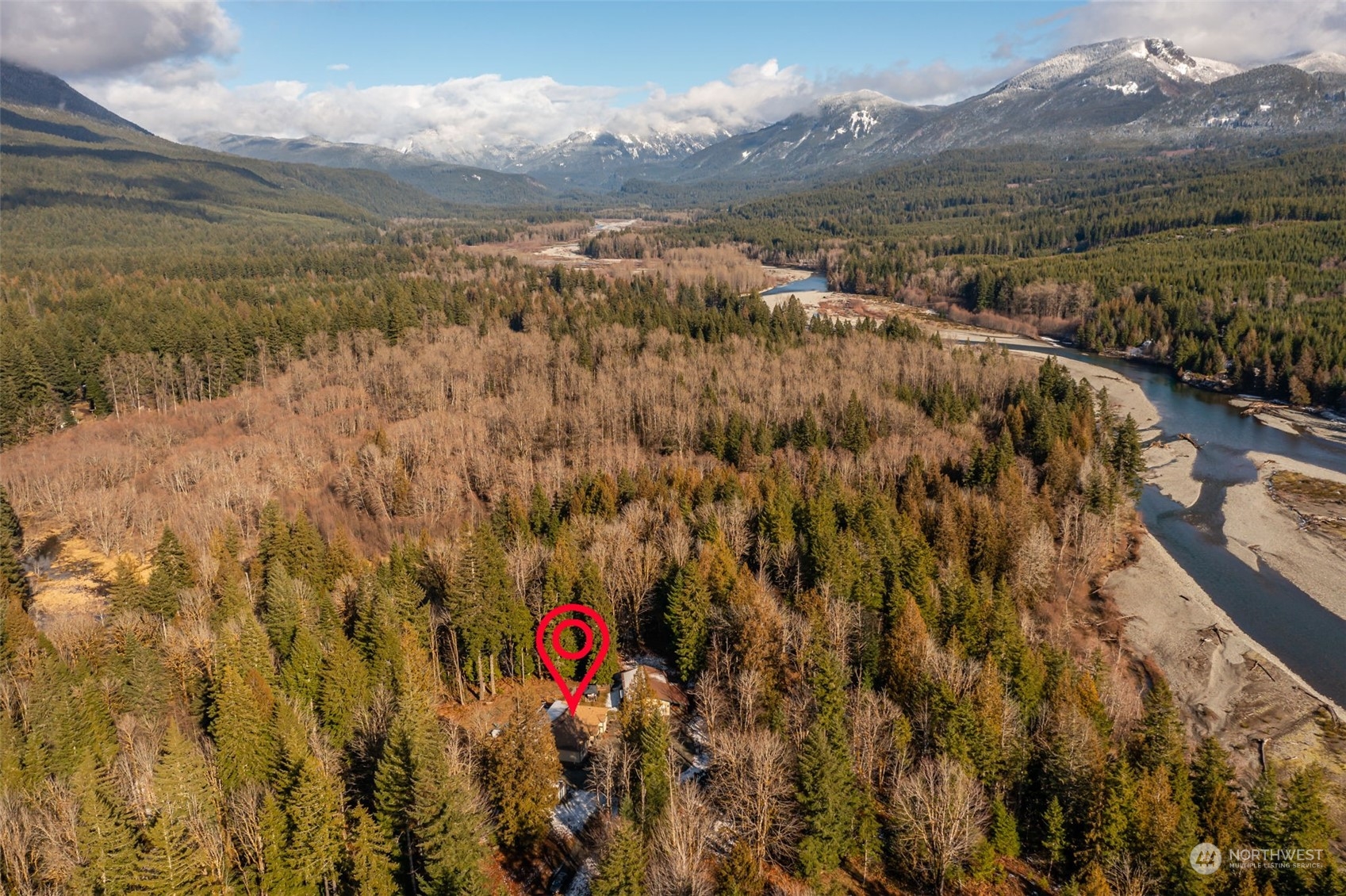 119 Marmot Loop Packwood, WA 98361 - Photo 38 of 40 a view of a lake with mountains in the background
