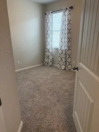 a view of a wooden door