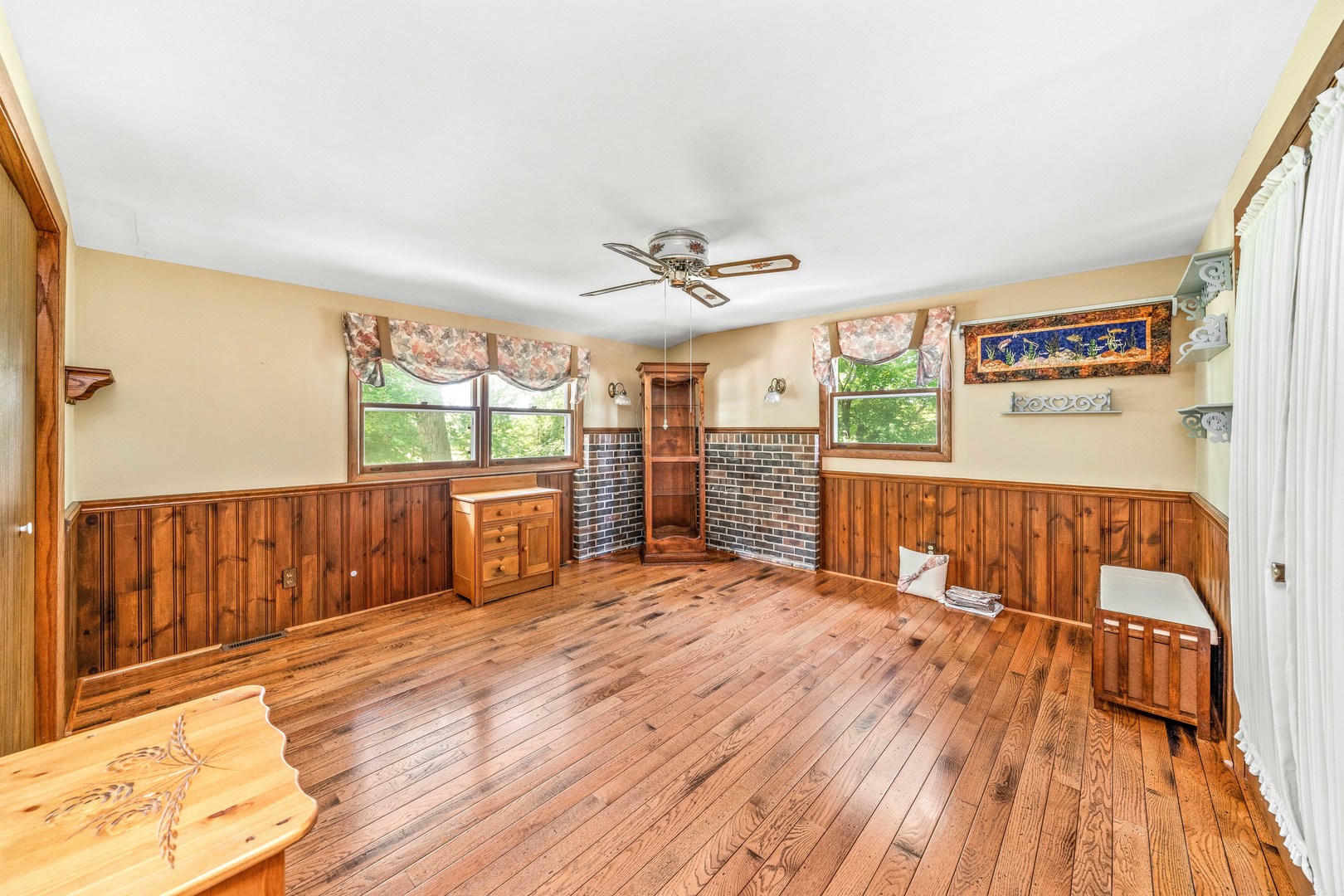 2012 North 3650th Road Serena, IL 60549 - Photo 14 of 55 a view of an empty room with a window and wooden floor