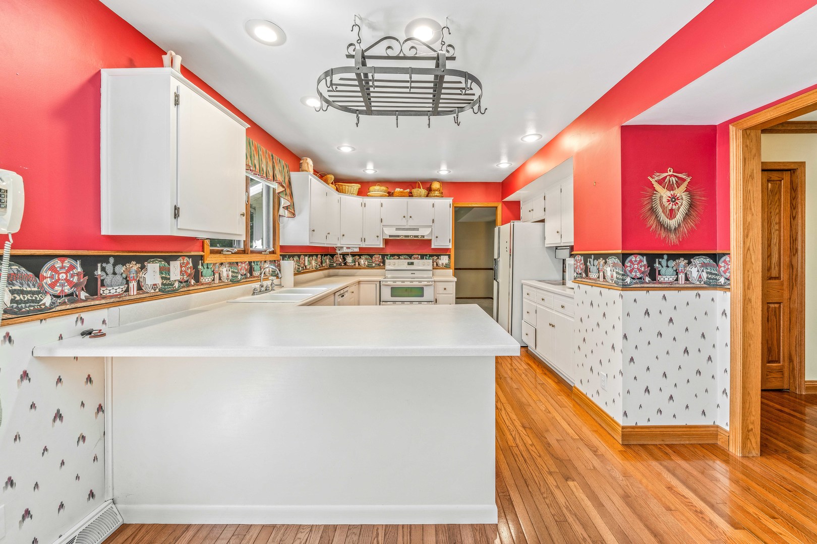 2012 North 3650th Road Serena, IL 60549 - Photo 28 of 55 a view of a kitchen with stainless steel appliances granite countertop a sink and a white cabinets