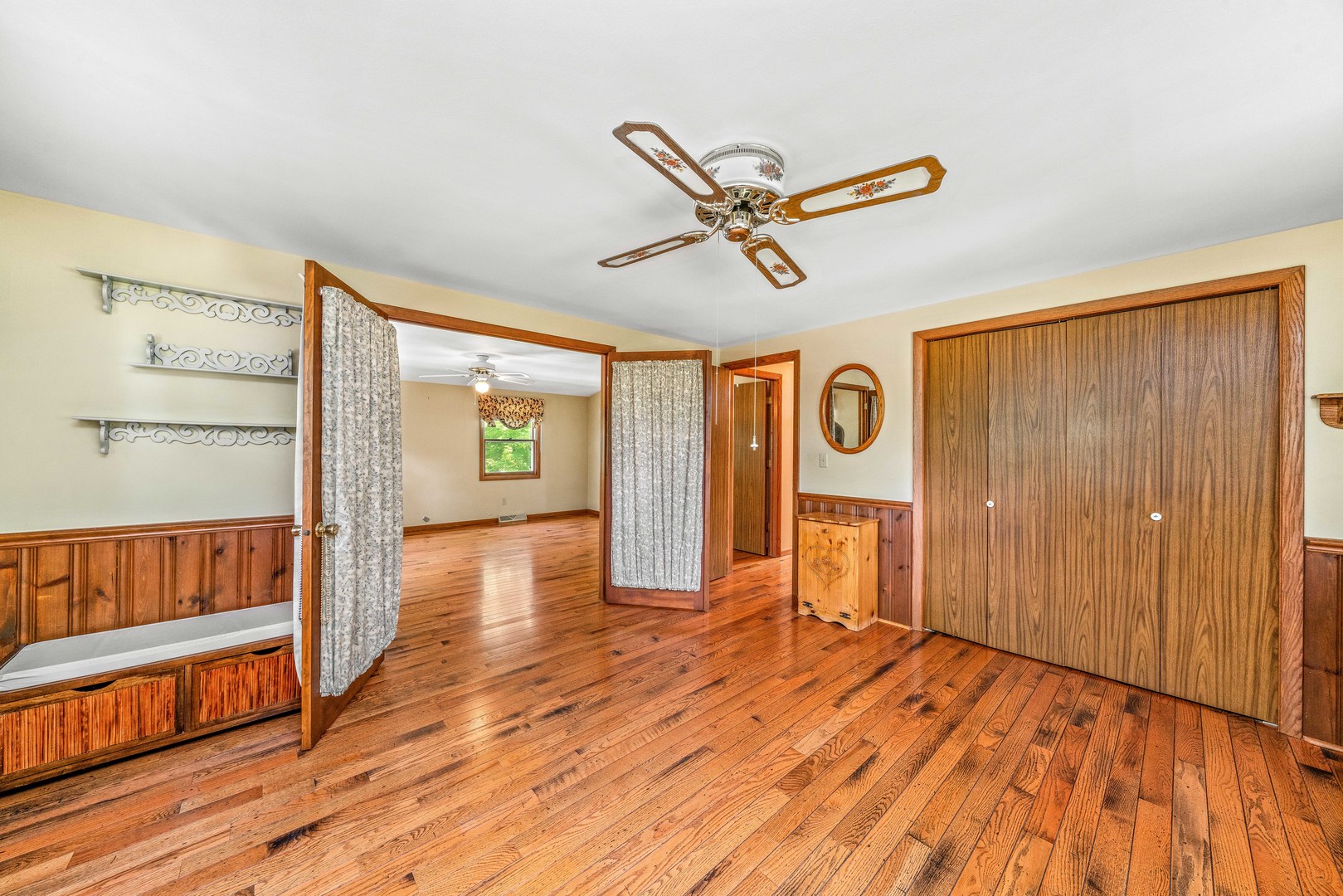 2012 North 3650th Road Serena, IL 60549 - Photo 35 of 55 a view of an empty room and window with wooden floor