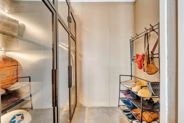 a view of storage and utility room