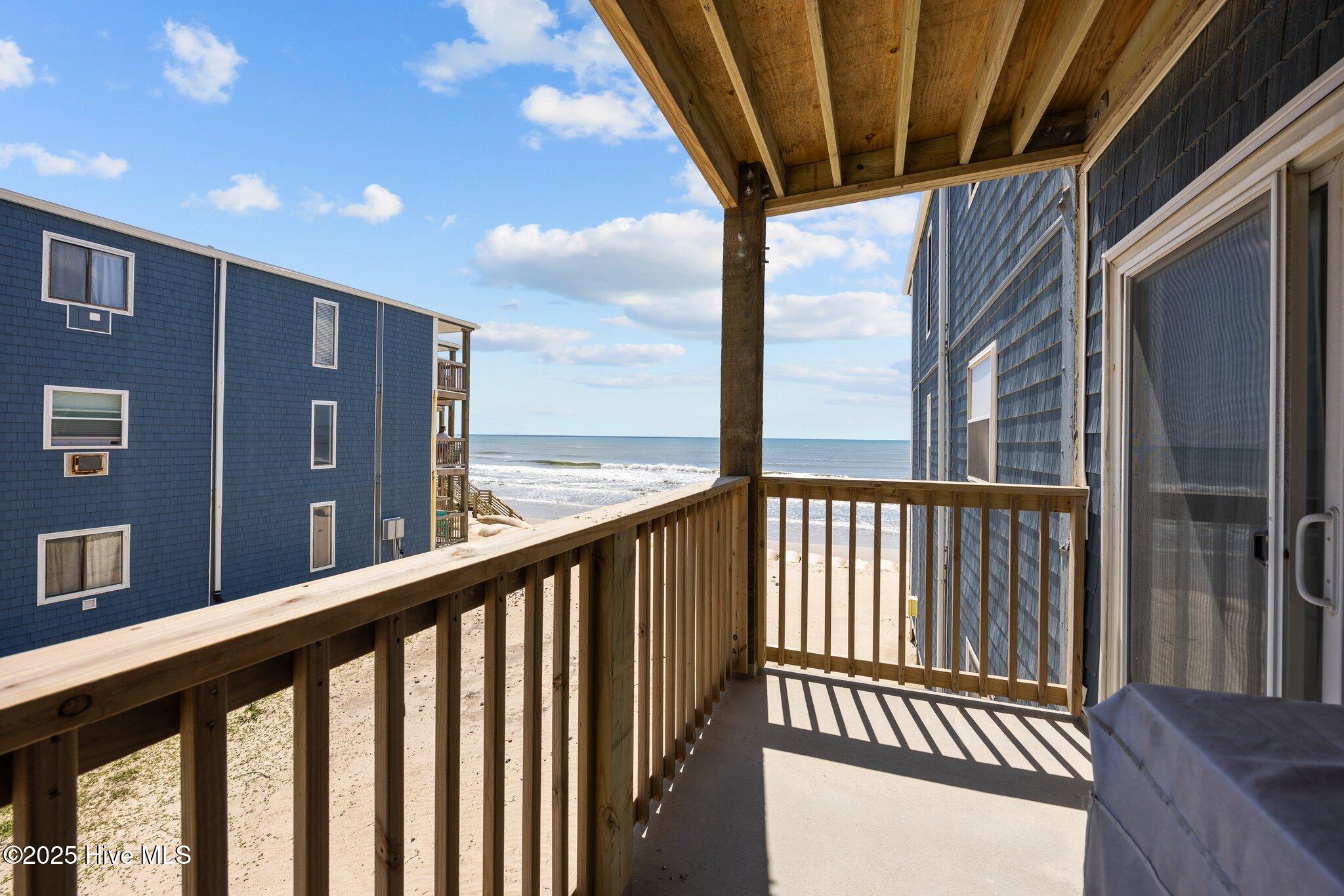 2196 New River Inlet Road, Unit 261 North Topsail Beach, NC 28460 - Photo 21 of 35 Covered Balcony