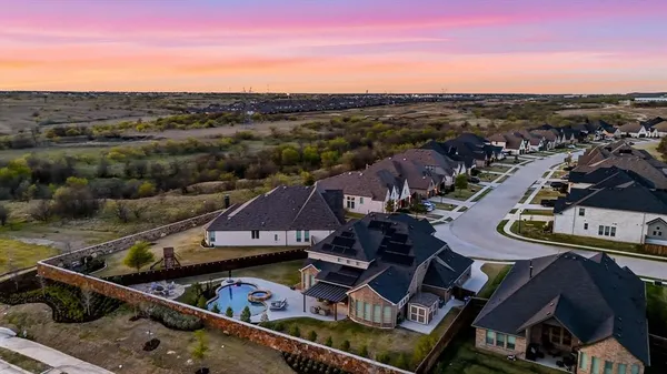 a bird view of a house